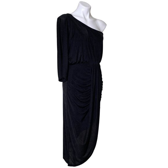 Gilli NWT Black One-Shoulder Cocktail Dress, Asymmetrical Hem Women's Size L - Picture 5 of 11